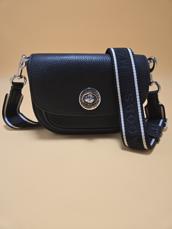 Marc Jacobs Handbags - Marc Jacobs Black Leather Crossbody Bag with Branded Strap